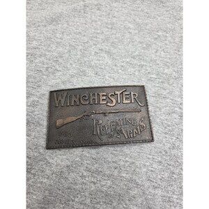 Antique Winchester Repeating Arms Rifle Brass Belt Buckle